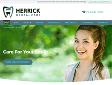 Tablet Screenshot of herrickdental.com